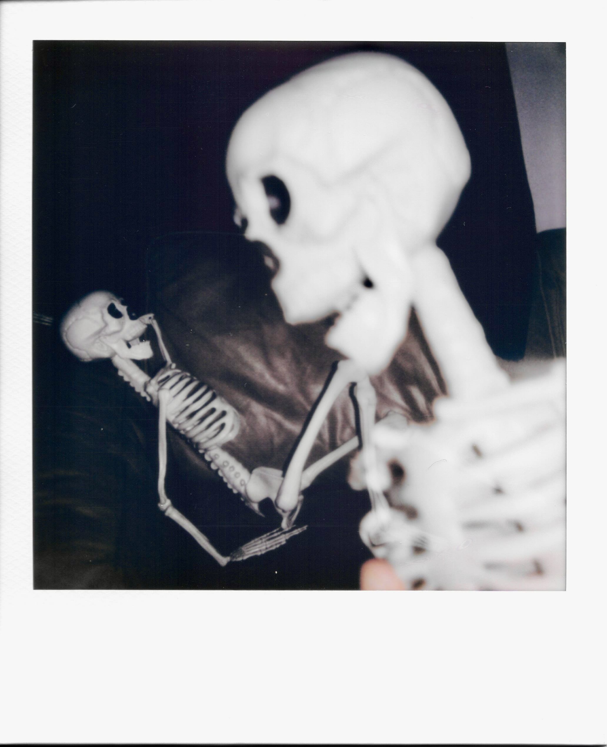 double-exposure of skeleton